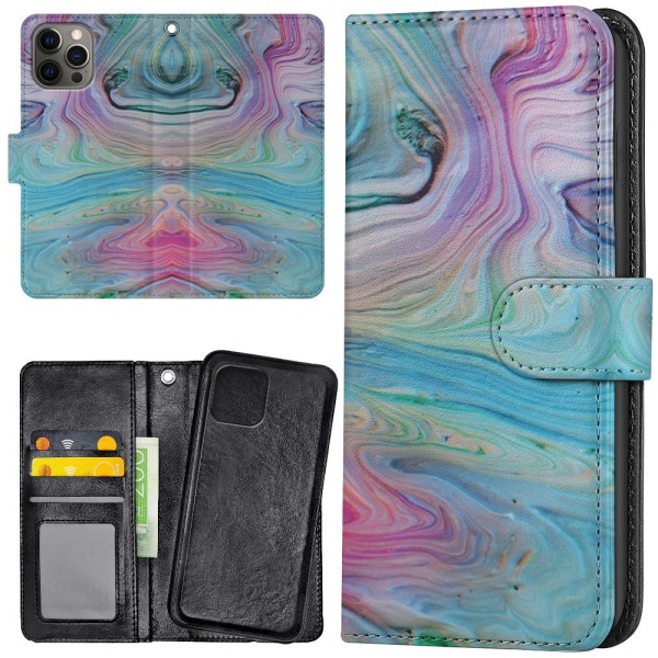 iPhone 13 Pro - Pung etui maling mønster Multicolor