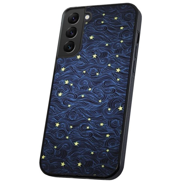 Samsung Galaxy S22 - Cover/Mobilcover Stjernemønster Multicolor