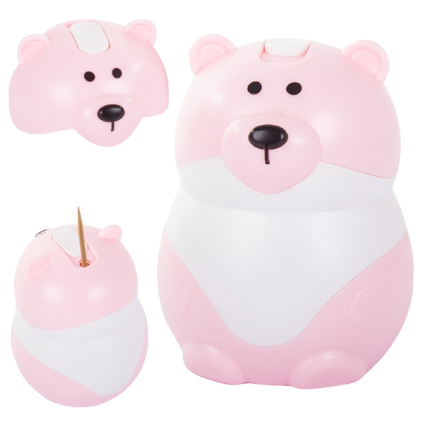 Tandpetare Dispenser - Behållare till Tandperate - Teddybjörn