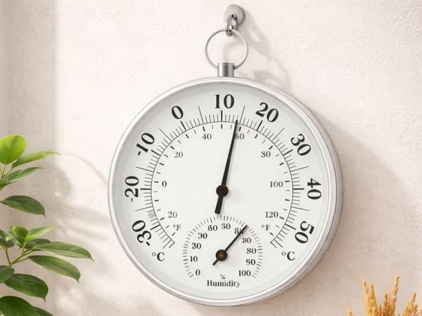 Analog termometer hygrometer vägg