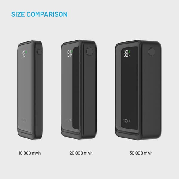 FIXED Zen2 30 USB-C PD 20W Power Bank 30.000 mAh Svart