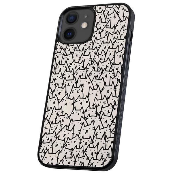 iPhone 12 Mini - Deksel/Mobildeksel Kattgruppe