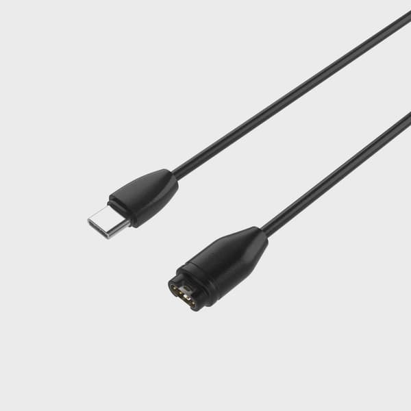 FIXED USB-C Laddningskabel för Garmin Smartwatch 2M Svart