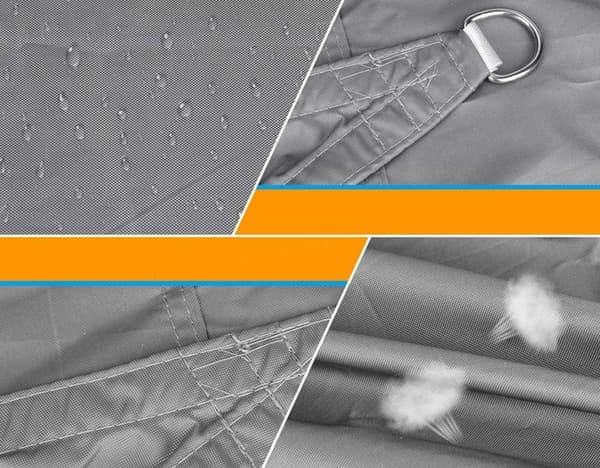 Solseil med UV-Beskyttelse til Uteplass - 4x3 m Grey