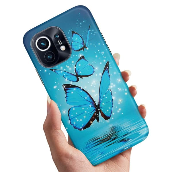 Deksel / Mobildeksel til Xiaomi Mi 11 - Glitrende Sommerfugler