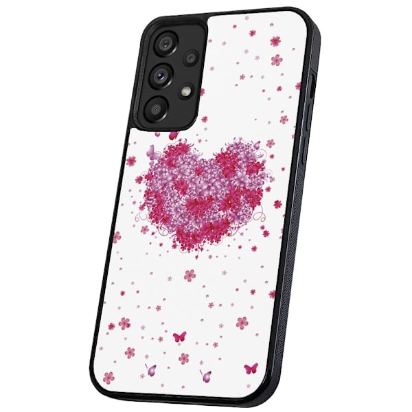 Samsung Galaxy A13 4G - Cover/Mobilcover Blomsterhjerte