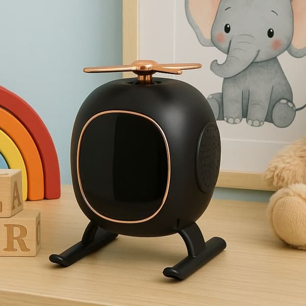 Bluetooth Højttaler / Speaker med Aromaterapi & LED-Natlys - Vækkeur
