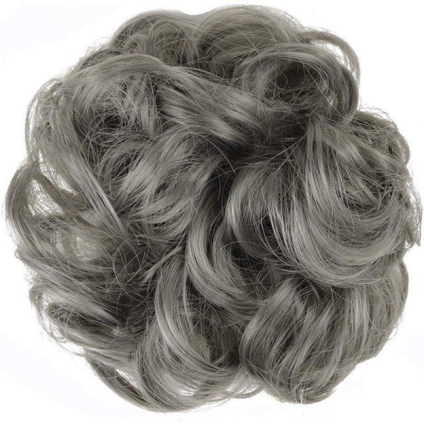 Scrunchie-hiuslisäke / Hiusharja / Hiusdonut - Harmaa Grey one size