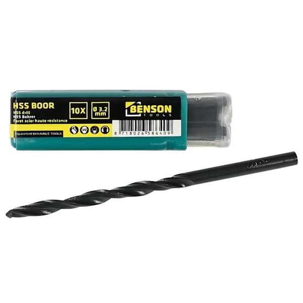 HSS-borr 3.2 mm 10 st