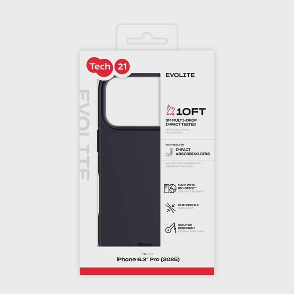 Tech21 Evo Lite iPhone 18 Pro/17 Pro Svart