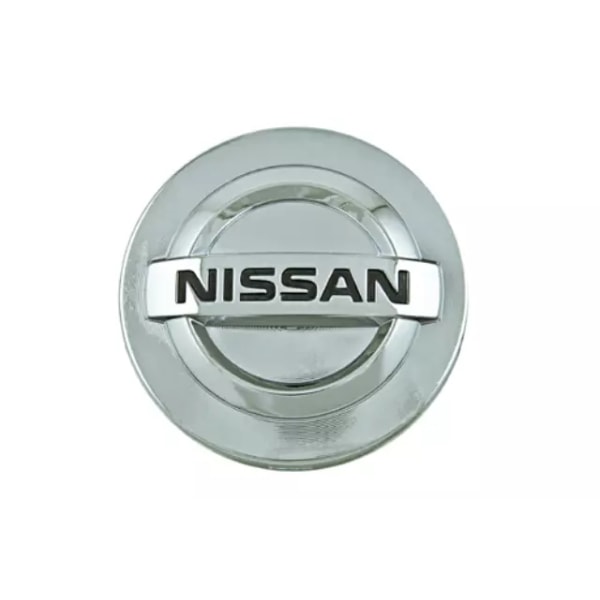 4-Pack - Nissan Centrumkåpor / Hjulnav Emblem - Bil 54mm - Silver