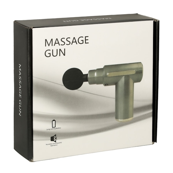 Massagepistolmassageapparat 4 ändar svart