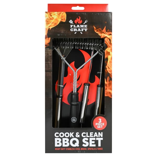 BBQ-tillbehör Flamecraft 3 delar