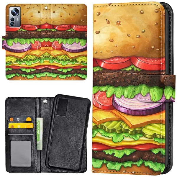 Xiaomi 12 - Lommebok Deksel Hamburger