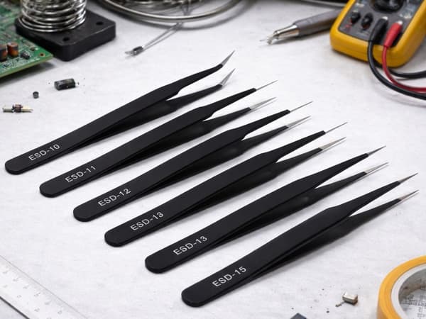 Pincettset antistatisk 6 delar