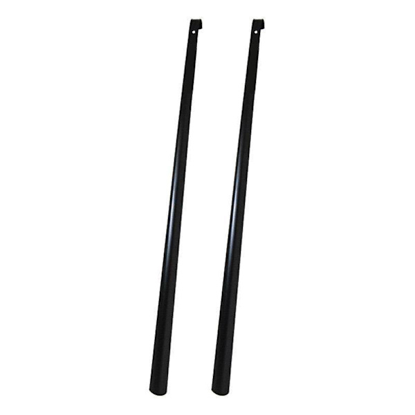 2-Kpl - Kengänkauha Metallia - Erittäin Pitkä - 80cm Black 2-Pack