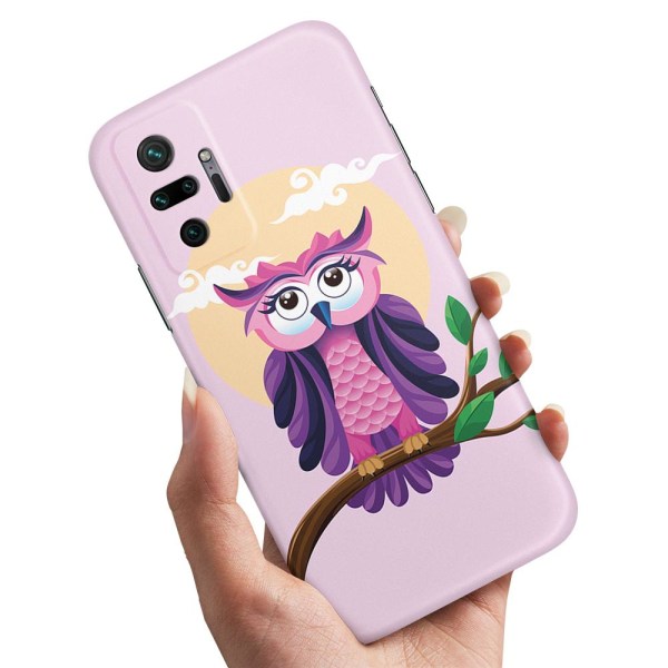 Xiaomi Redmi Note 10 Pro - Kuoret/Suojakuori Kaunis Pöllö