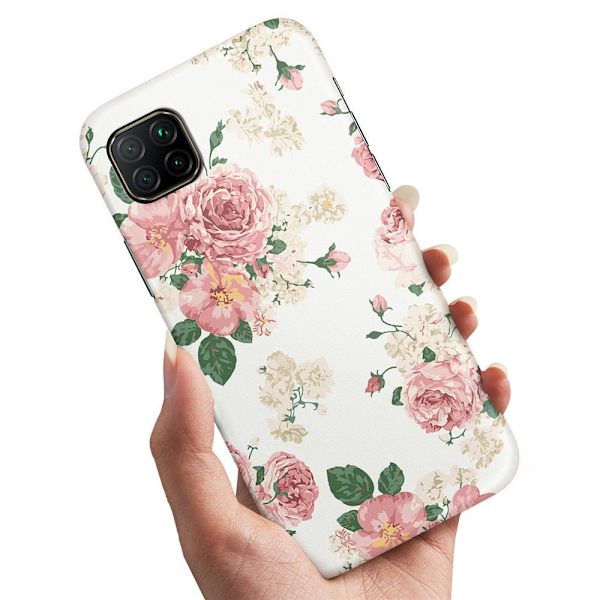 Huawei P40 Lite - Skal/Mobilskal Retro Blommor