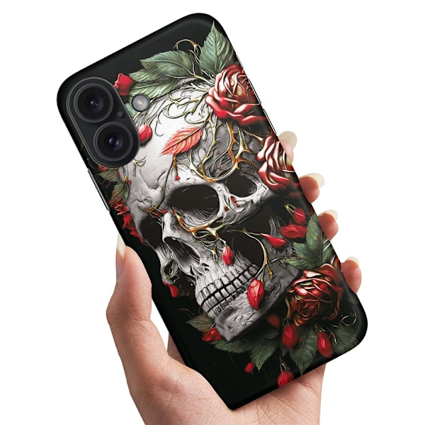 iPhone 16 Plus - Cover/Mobilcover Skull Roses