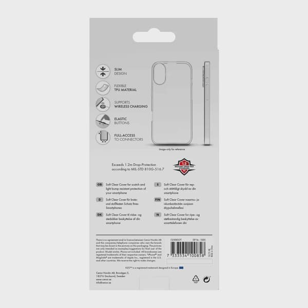 X2O Clear Soft Skal Honor X5c Plus Klar