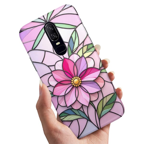Deksel / Mobildeksel til OnePlus 7 - Glass Flower