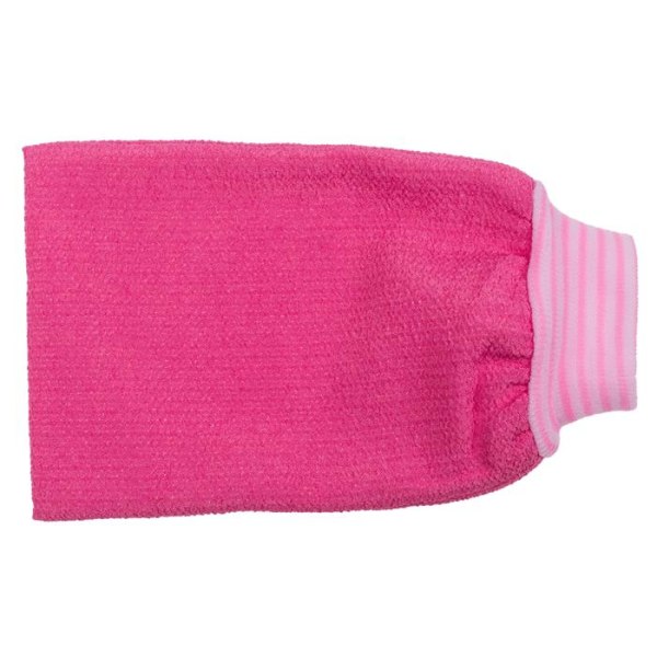 Brusehandske / Skrubbehandske - Peeling handske Pink