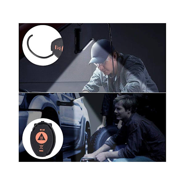Ficklampa med Magnet / Verkstadslampa - Uppladdningsbar
