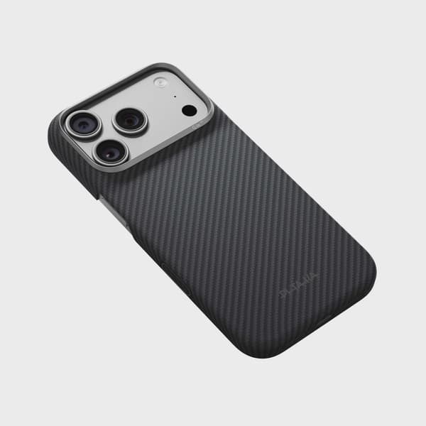 Pitaka Edge MagSafe Fodral iPhone 18 Pro/17 Pro Black/Grey