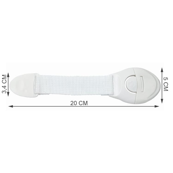 10-Pack - Lås / Barnlås för Luckor - Barnsäkerhet White