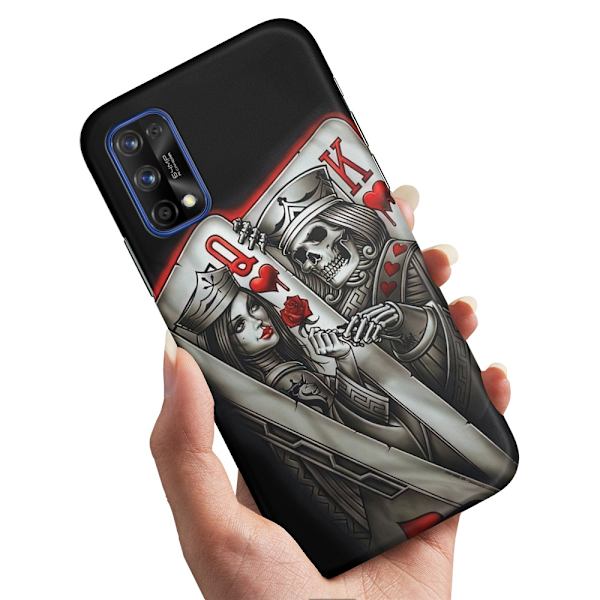 Realme 7 Pro - Skal/Mobilskal King Queen Kortlek