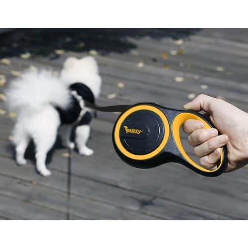 Flexibelt rullkoppel för Hund – Välj längd Black 8m/50kg