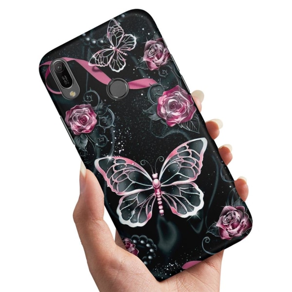 Huawei Y6 (2019) - Cover/Mobilcover Sommerfugle