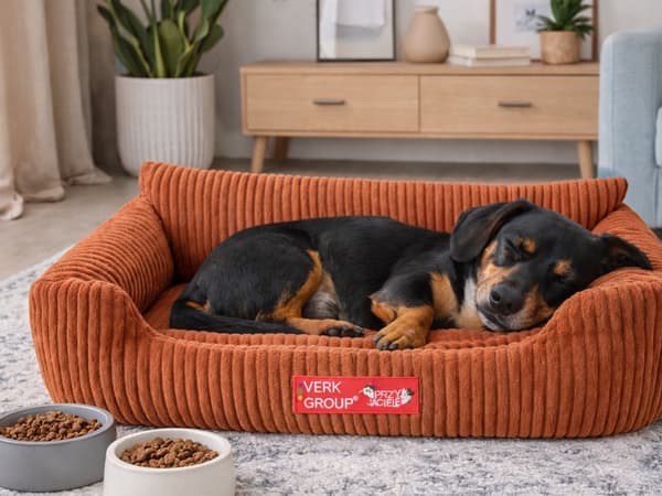 Hund- och kattbädd liten halkfri Brown