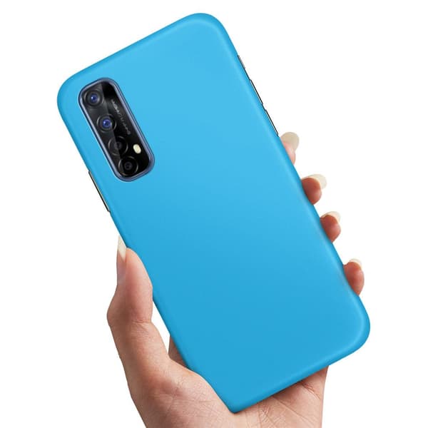 Deksel / Mobildeksel til Realme 7 - Lyseblå Light blue