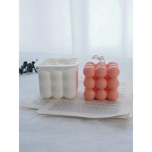 Silikonform Lys - Form for Lystøping - Støpeform Stearin White