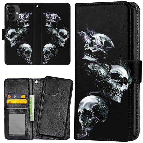 iPhone 16 Plus - Lompakkokotelo/Kuoret Skulls