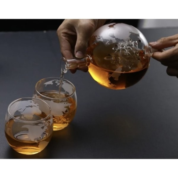 Glob Karaff Set - Whiskeyglas & Whiskystenar - Whiskey Transparent