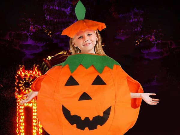 Halloween Pumpa Maskeraddräkt - Barn