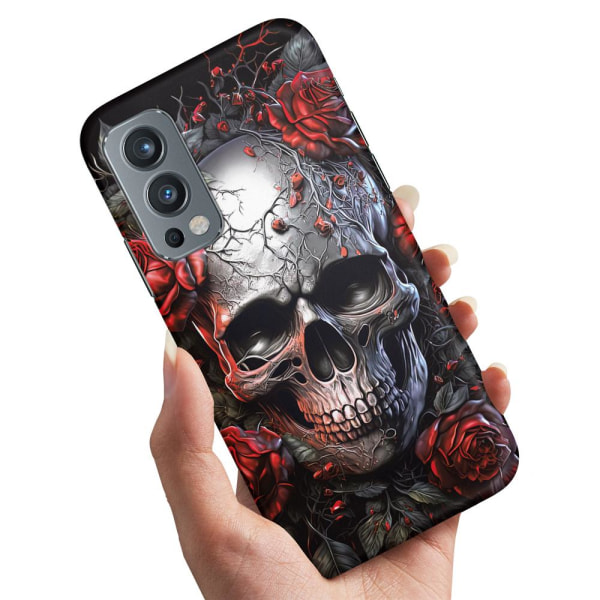 OnePlus Nord 2 5G - Cover/Mobilcover Skull Roses