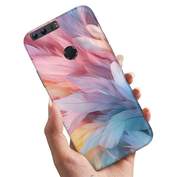 Deksel / Mobildeksel til Huawei Honor 8 - Feathers