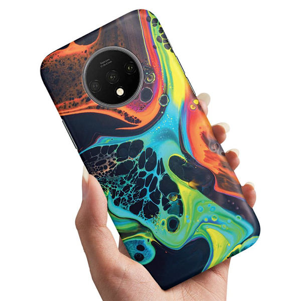 OnePlus 7T - Skal/Mobilskal Marmor multifärg