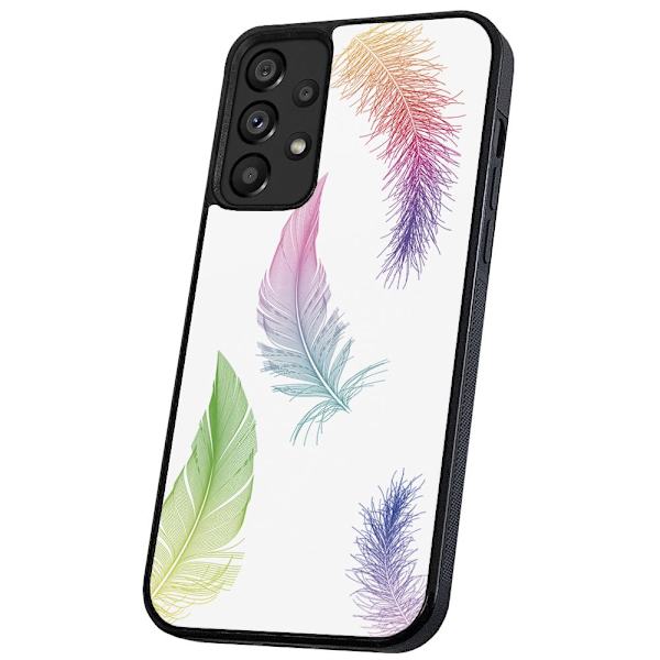 Samsung Galaxy A33 5G - Skal/Mobilskal Fjädrar multifärg