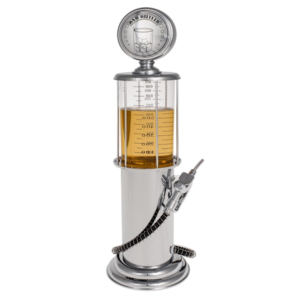 Tapp til Øl / Øltappekran - 1L - Bensinpumpe / Ølkran Silver
