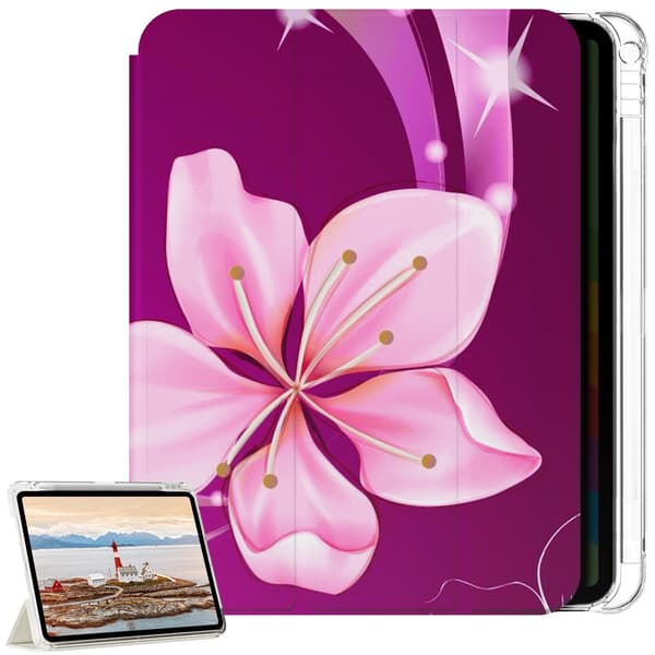 Deksel til iPad Pro 11" - M4/M5 - 2024/2025 - Hvit Blomst