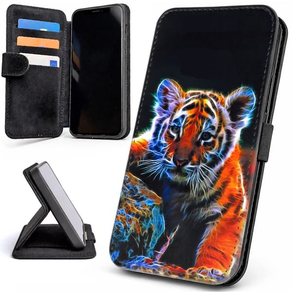 Lommebok Deksel / Mobildeksel til iPhone 17 Pro Max - Tigerunge