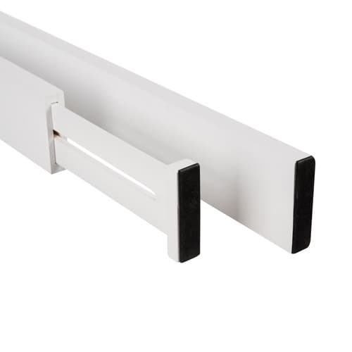 Justerbar Avdelare för Låda - 42-56 cm Vit - 4-Pack