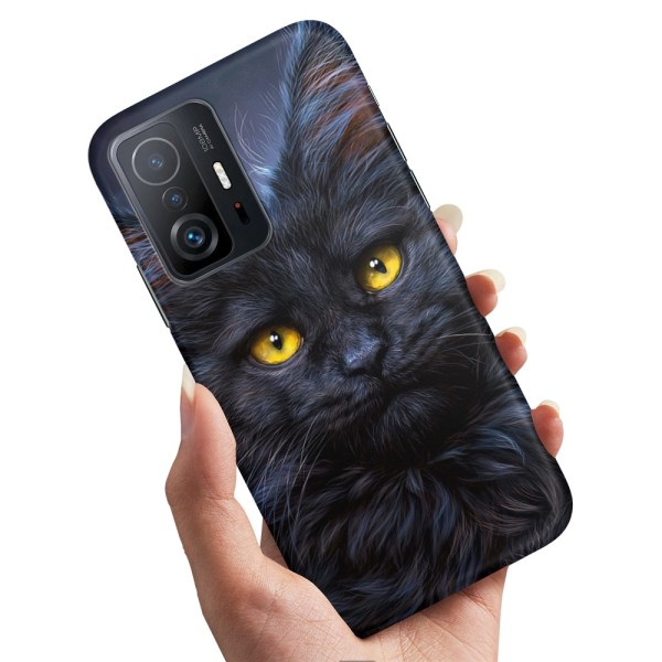 Xiaomi 11T/11T Pro 5G - Kuoret/Suojakuori Musta Kissa