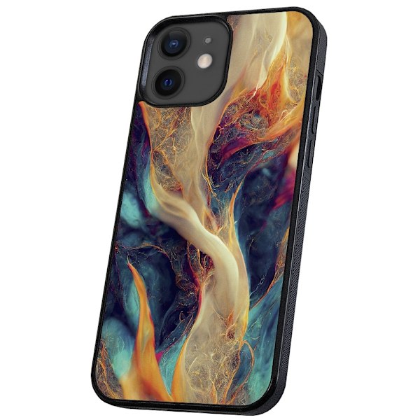 iPhone 12 Mini - Deksel/Mobildeksel Abstrakt Mønster