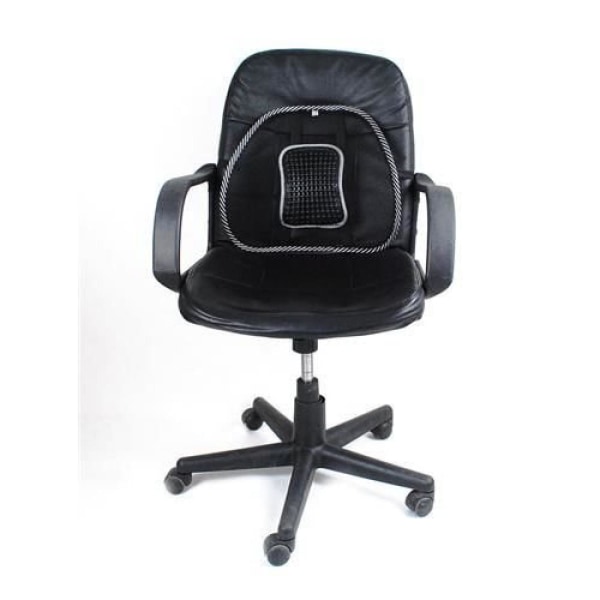 2 kpl - Ergonominen ristiselän tuki / selkätuki tuolille ja turvaistuimelle Black