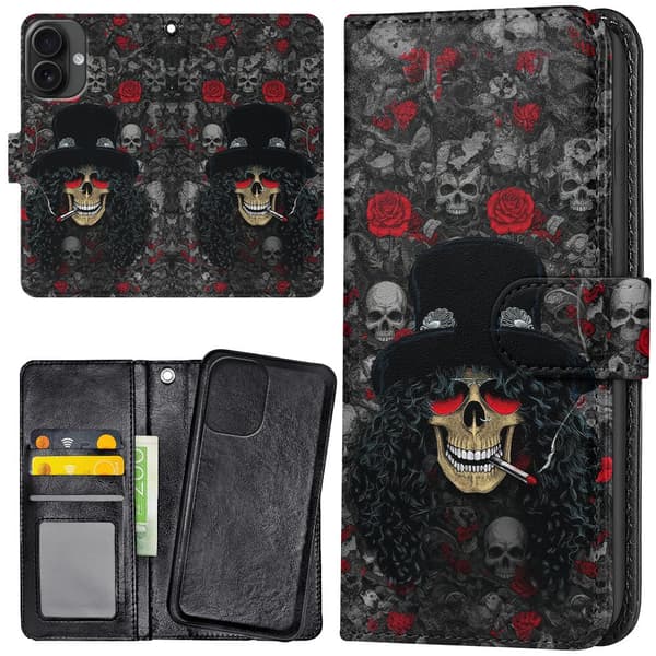 iPhone 16 Plus - Lompakkokotelo/Kuoret Slash Skull